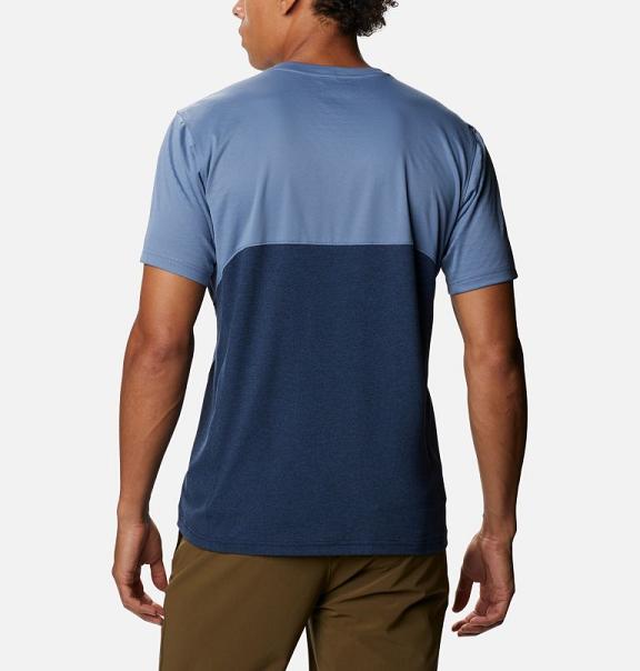 Columbia T-Shirt Herre Zero Ice Cirro-Cool Blå Mørkeblå JHMF15678 Danmark